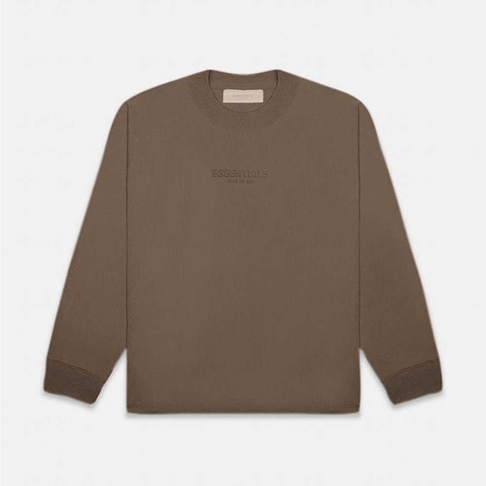 Fear of God ESSENTIALS Relaxed Crewneck in Wood | Medium